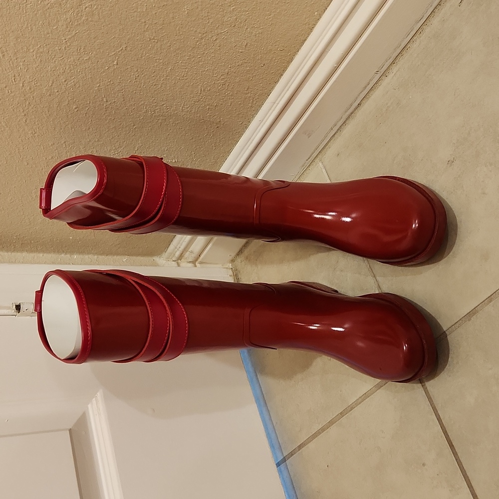 Coach Red Rainboots